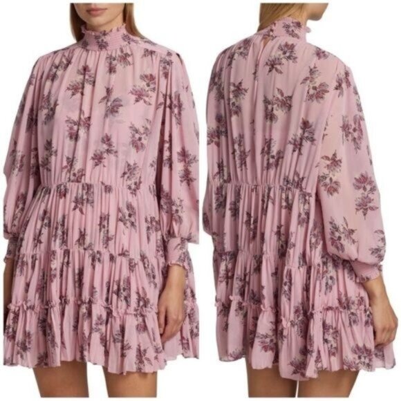 Cinq à Sept Corrine Dress Pink Sand Size 00 NWT Graduation Garden Party Cocktail - Picture 1 of 5
